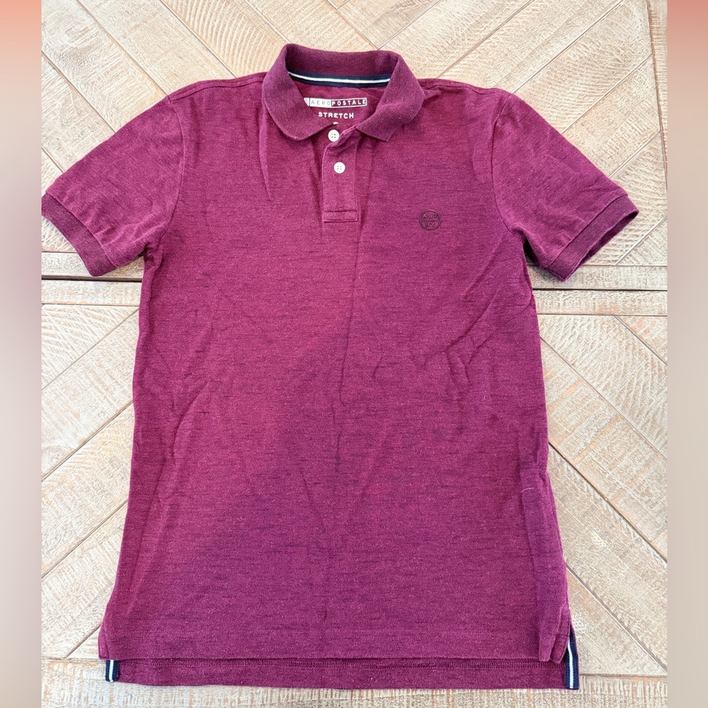Aeropostale Maroon Polo Shirt